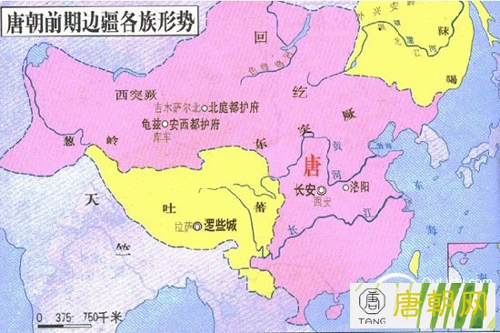 唐朝前期地图